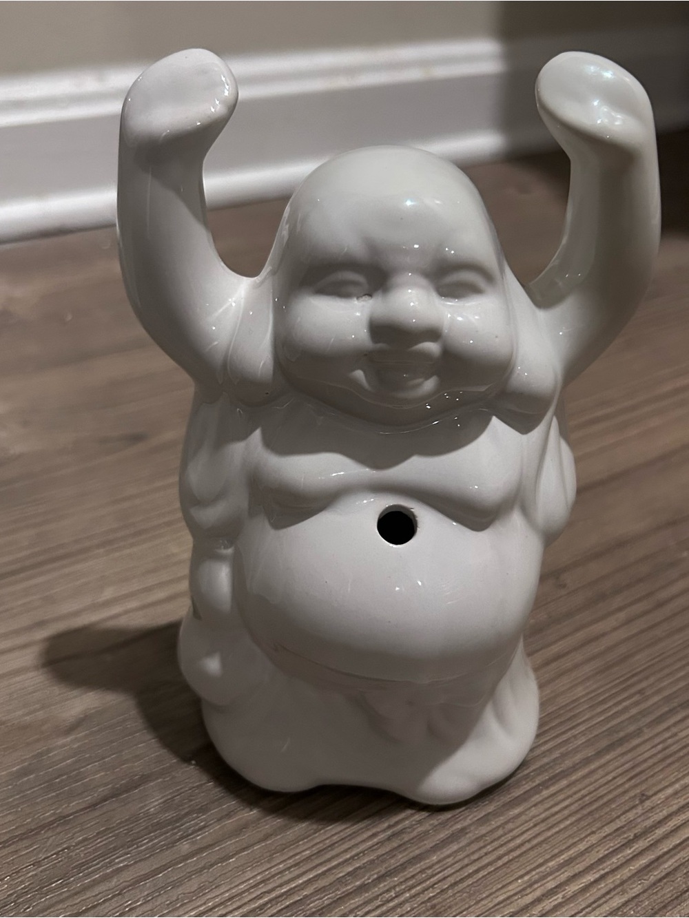 Vintage White Ceramic Happy Buddha Tiki Bar
Mug Figurine